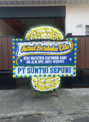 Papan Bunga Duka di Botumoito